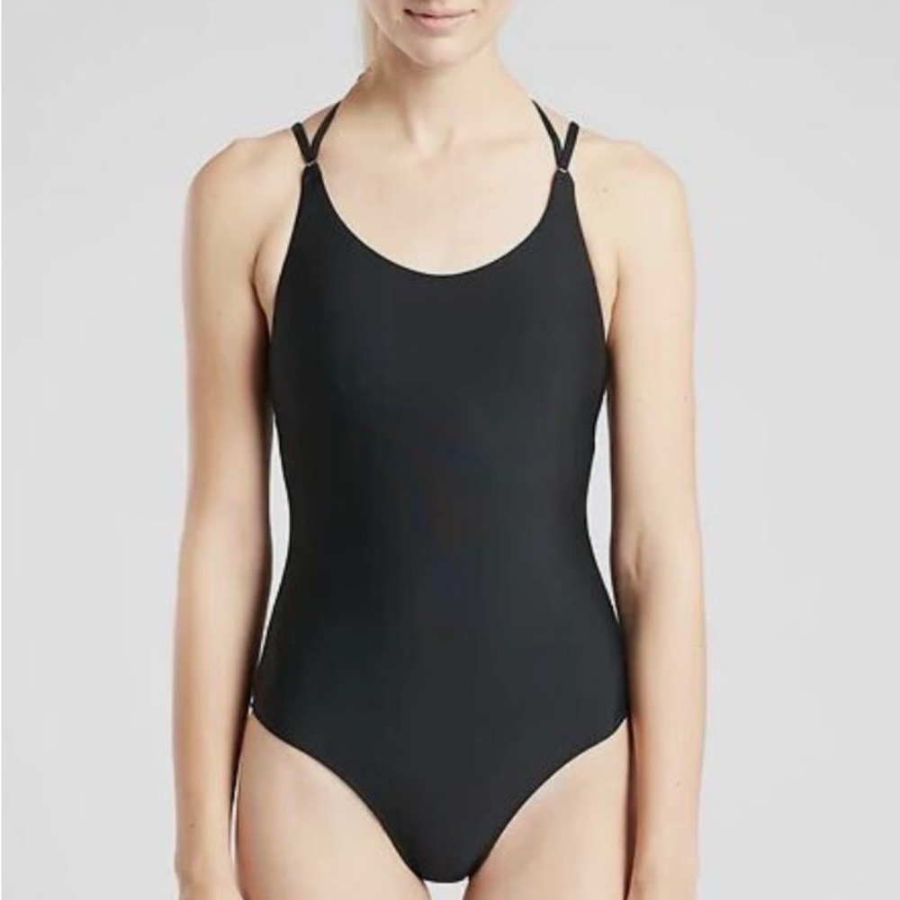 Athleta Black One-Piece Swimsuit